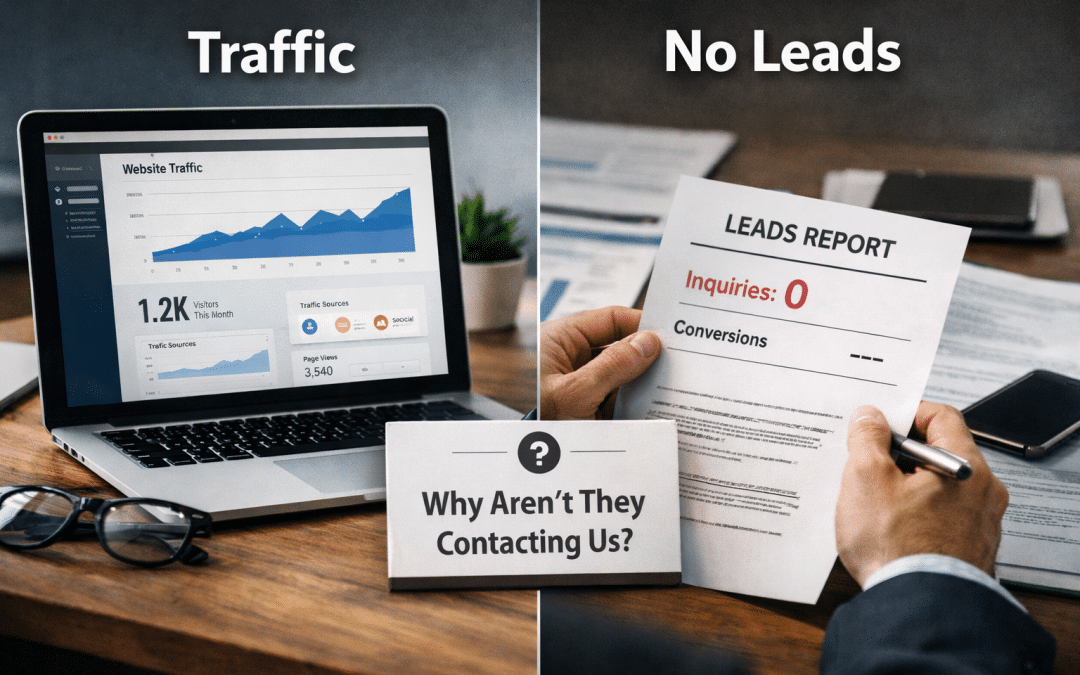Why Your Website Gets Traffic But Doesn’t Generate Leads