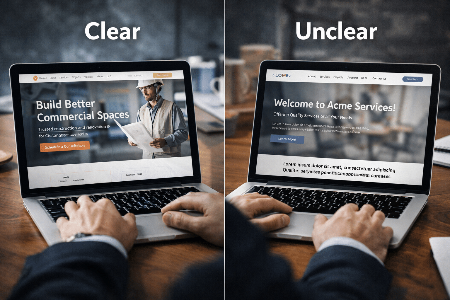 evaluating website performance and conversion clarity